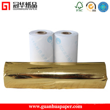 Rollos de papel térmico con recubrimiento superior ISO